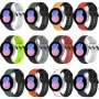 Силиконовый ремешок Silicone Dual Color для смарт часов Samsung Galaxy Watch 6 / 5 / 4, 22mm черно-белый