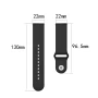 Ремінець Silicone для смарт-годинників Samsung Galaxy Watch4 Classic 46mm (22mm) зелений