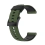 Ремешок Silicone Stripe для смарт-часов Suunto 7 / Spartan  / Sport / 9 Baro / D5 24mm черный с желтым