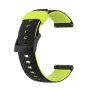 Ремешок Silicone Stripe для смарт-часов Suunto 7 / Spartan  / Sport / 9 Baro / D5 24mm черный с желтым