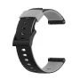 Ремешок Silicone Stripe для смарт-часов Suunto 7 / Spartan  / Sport / 9 Baro / D5 24mm черный с желтым