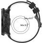 Силіконовий ремінець Structural Rhombus для Suunto 7 / Spartan / Sport / Suunto 9 Baro / D5 чорний з білим 
