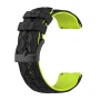 Силіконовий ремінець Structural Rhombus для Suunto 7 / Spartan / Sport / Suunto 9 Baro / D5 чорний з білим 