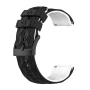 Силіконовий ремінець Structural Rhombus для Suunto 7 / Spartan / Sport / Suunto 9 Baro / D5 чорний з білим 