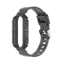 Ремінець Glacier Armor для смарт-годинника Xiaomi Mi Band 8 з металевою застібкою зелений