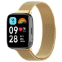 Металлический ремешок Milanese Magnetic для смарт-часов Redmi Watch 3 Active / Watch 3 Lite серо-голубой