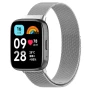 Металлический ремешок Milanese Magnetic для смарт-часов Redmi Watch 3 Active / Watch 3 Lite серо-голубой