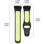 Ремінець Sport Silicone для Xiaomi Redmi Watch 3 Active чорно-синій