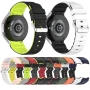 Ремінець Sport Silicone Dual Color для Samsung Galaxy Watch 7 20mm чорний з оранжевим