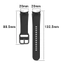 Ремешок Silicone для Samsung Galaxy Watch 7 20mm бирюзовый