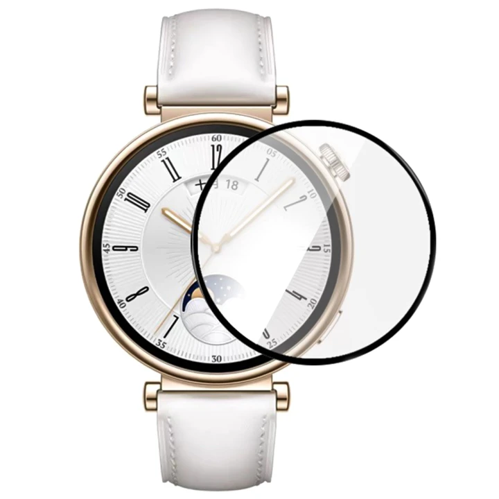 Захисне скло Tempered Glass Full Cover для смартгодинників Huawei Watch GT 4 41mm, Black