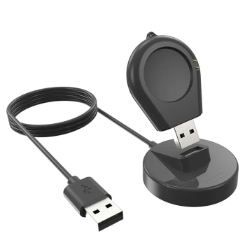 Зарядное USB устройство (док-станция с кабелем) для смарт-часов Xiaomi Watch S3 / S2 5V 1A, Black