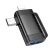 OTG Адаптер - перехідник HOCO UA31F Type-C / Lightning (iP) Male to USB Female, Black