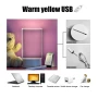 Світлова акрилова лампа-нічник Manvayo для записів з USB шнуром та ручкою, White