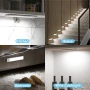 Портативна LED лампа з датчиком руху 20см, Silver