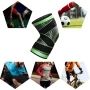 Компрессионный эластичный наколенник для занятий спортом Elastic knee pad 1шт, размер L
