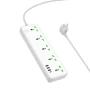 Мережевий подовжувач HOCO AC13A 5 Socket Ports 3USB / 1Type-C, White