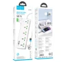 Мережевий подовжувач HOCO AC13A 5 Socket Ports 3USB / 1Type-C, White