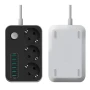 Сетевой удлинитель LDNIO SE3631 НА 3 розетки, 6 USB 1,6м Black-Gray