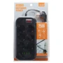 Сетевой удлинитель LDNIO SE6403 на 6 розеток, 4 USB 2м, Black