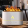 Зволожувач - ароматизатор повітря Aroma Flame з LED підсвіткою та функцією імітації вогню 250мл, White