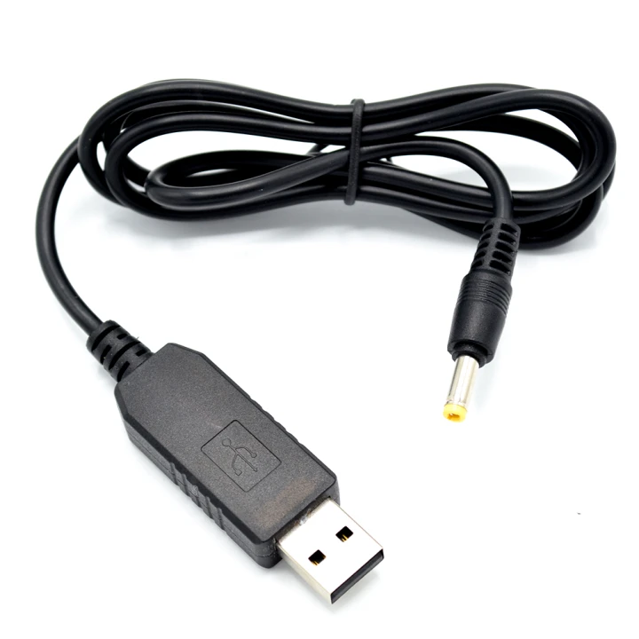 Кабель USB - DC-4.0*1.7мм 12V 1 м, Black