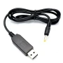 Кабель USB - DC-4.0*1.7мм 12V 1 м, Black