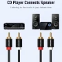Кабель Vention VAB-R06-B200 2RCA Male to 2RCA Male Audio Cable 2m, Black