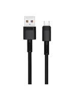 Data кабель с функцией супер быстрой зарядки XO NB-Q166 USB to MicroUSB 5A 1m, Black