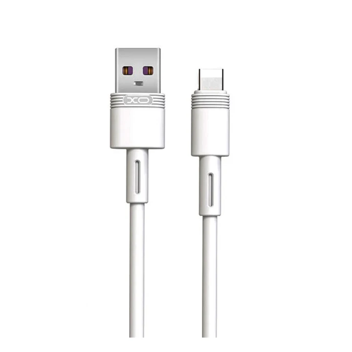 Data кабель с функцией супер быстрой зарядки XO NB-Q166 USB to Lightning 5A 1m, White