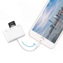 Адаптер OTG переходник картридер для iPhone / iPad NK-108L 4 in 1 Lightning / TF / SD / USB, White