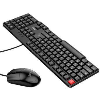 Комплект клавіатура з мишкою Hoco GM16 1200 DPI, Black
