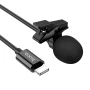 Мікрофон петличка Hoco L14 Lightning, 2m, Black