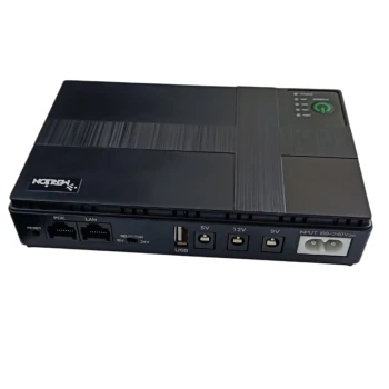 Джерело безперебійного живлення Power Bank для роутера DC1018P USB / DC (5V / 9V / 12V), 10400 mAh, Black