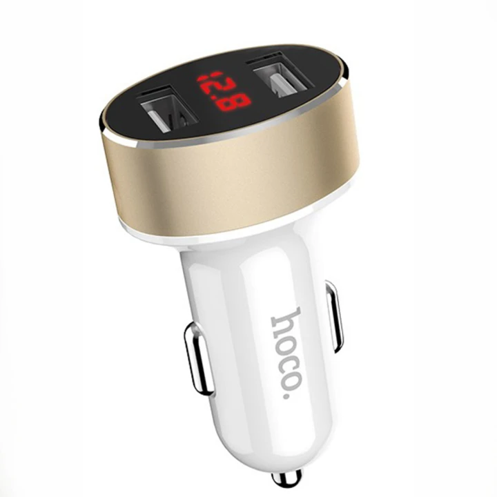 Автомобильное зарядное устройство Hoco Z26 2.1A, 2 USB White