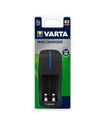Мережевий зарядний пристрій Varta Mini Charger для акумуляторних батарейок типу AA, AAA NiMh, Black