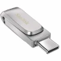 USB-флешка SanDisk Ultra Dual Luxe (USB 3.1, Type-C 64GB,150 Mb/s), Silver