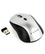 Беспроводная мышка Gembird MUSW-4B-02-BS 1600 DPI, Black-Silver