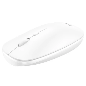 Безпровідна мишка з двома режимами підключення Hoco GM15 (1600 DPI), White