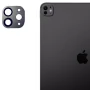 Захисна рамка зі склом Tempered Glass 2.5D для iPad Pro 13 2024 на основну камеру срібний