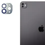 Захисна рамка зі склом Tempered Glass 2.5D для iPad Pro 13 2024 на основну камеру срібний