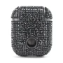 Чохол футляр Bling World Fashion для навушників Apple AirPods чорний