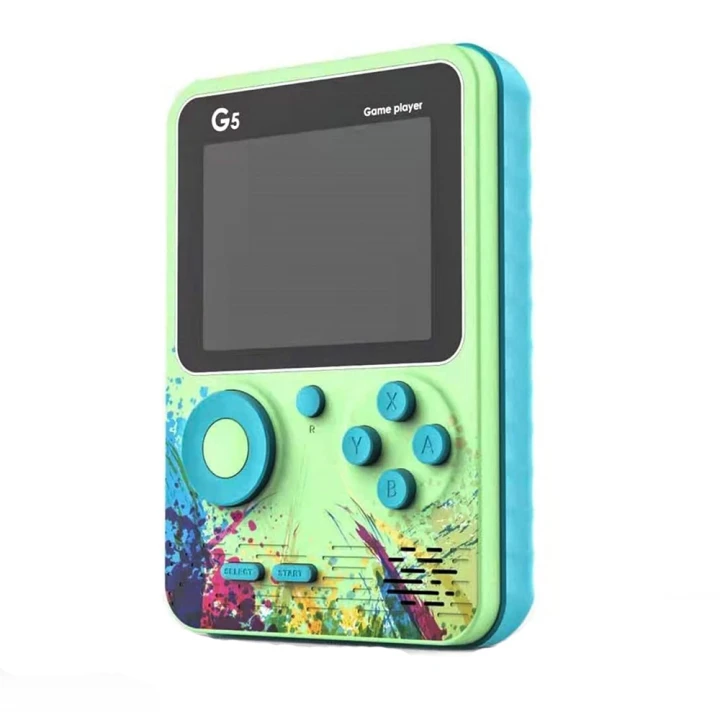 Портативна ігрова консоль GameX G5 1000mAh 500 ігор з можливістю підключення до великого екрана, Green