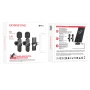 Микрофон петличный беспроводной Borofone BFK12 Lightning/Type-C 70mAh, Black