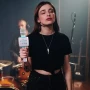 Микрофон караоке беспроводной, портативная акустика Hoco BK5 Cantando, White-Turquoise