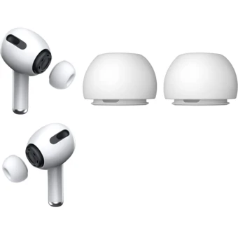 Силіконові амбушюри для AirPods Pro 1 / 2 з отворами для зменшення тиску (пара), L