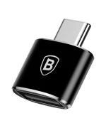 Переходник OTG Baseus CATOTG-01 Type-C - USB, Black