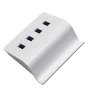 USB хаб с подсветкой и подставкой для телефона 5 в 1, White