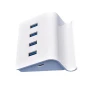 USB хаб с подсветкой и подставкой для телефона 5 в 1, White