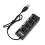 USB HUB TOTO hi-speed 4 USB 2.0 с переключателями, разветвитель